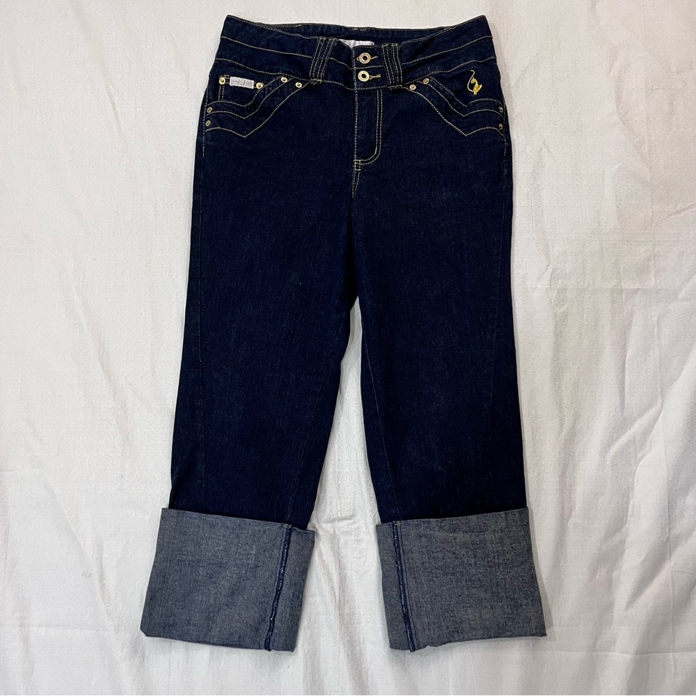 Baby Phat ladies Cropped Jeans size 16